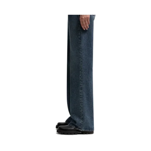 Straight Leg Bleached Jeans