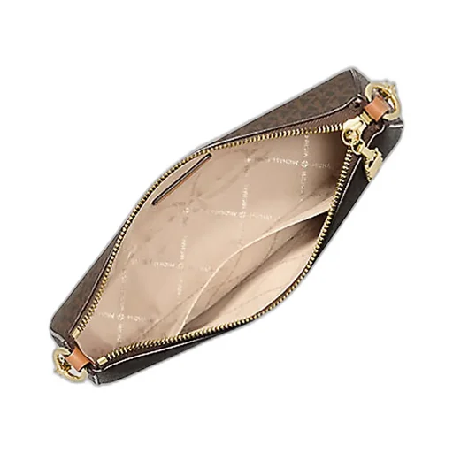 Michael Michael Kors Empire Medium Signature Logo Chain-Link Pochette