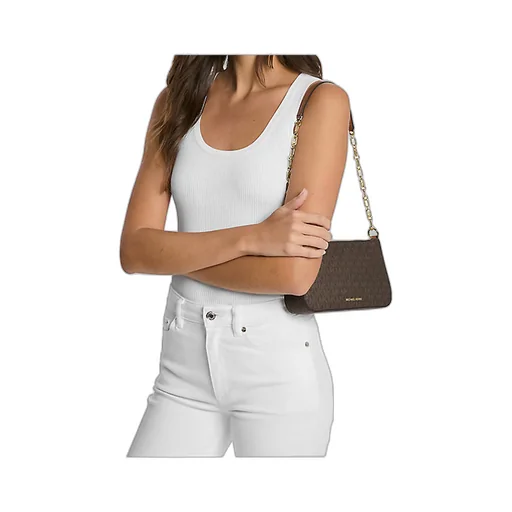 Michael Michael Kors Empire Medium Signature Logo Chain-Link Pochette