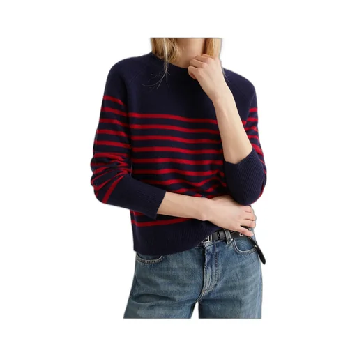 Cashmere-Blend Sweater - Navy