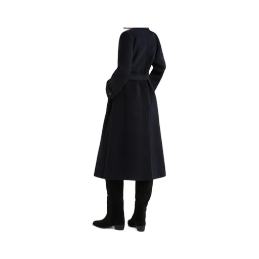 Double-Breasted Coat With Tab Detail