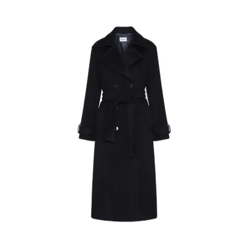 Double-Breasted Coat With Tab Detail