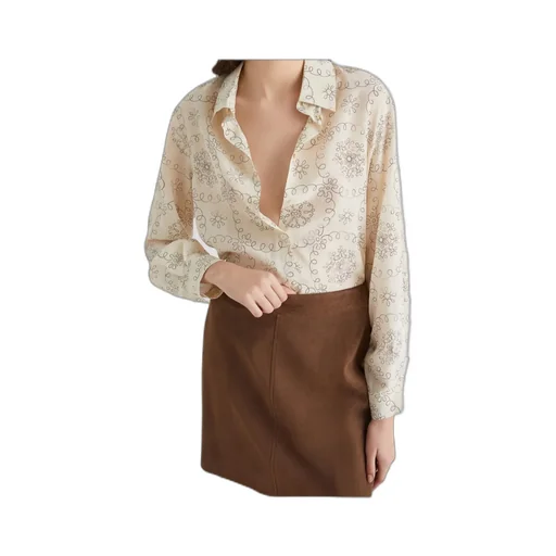 Printed Crepe Shirt