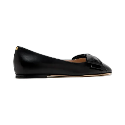 Valentino Bowow Round Toe Slip-On Ballet Flats