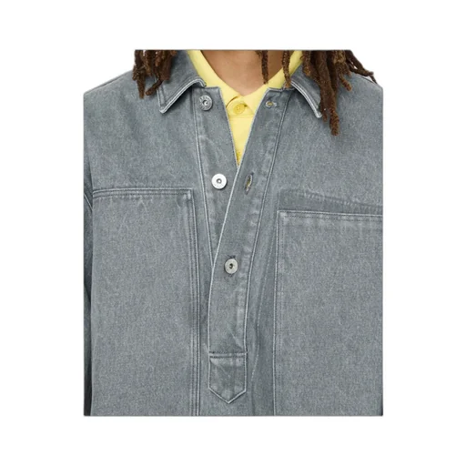 Pocket-Detail Denim Shirt