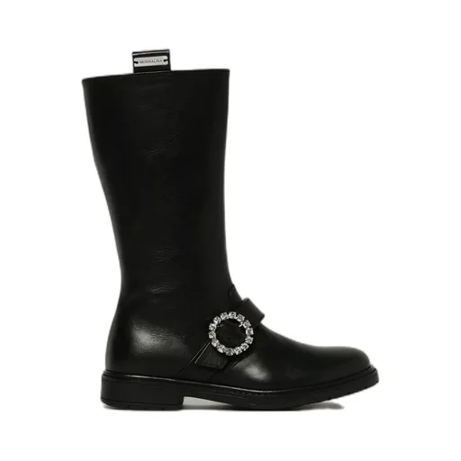 Monnalisa Embellished Pull-On Knee-High Boots