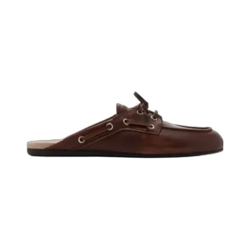 Miu Miu Lace-Up Flat Mules