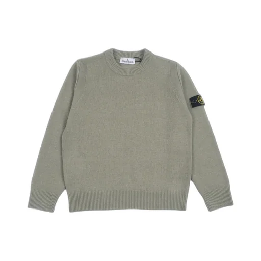 Stone Island Junior Logo Patch Knitted Jumper