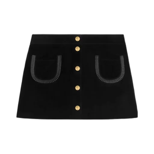 Mini Skirt In Suede