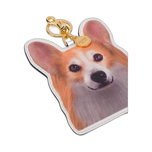 Dog-Motif Keyring