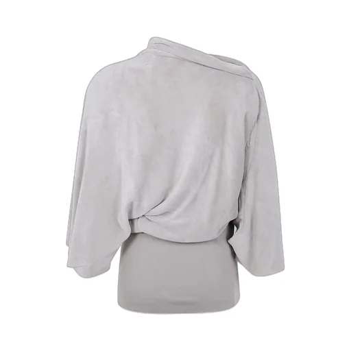 Draped Cowl-Neck Top