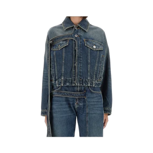 Button-Down Long-Sleeved Denim Jacket