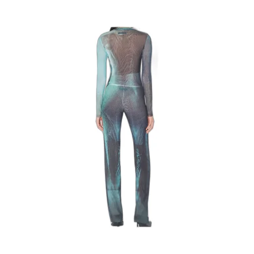 Abstract-Print Trousers