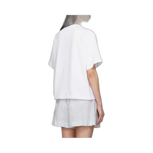 Embroidered Cherry Logo Cotton T-Shirt