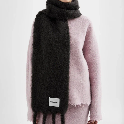 Slim Wool Blend Scarf