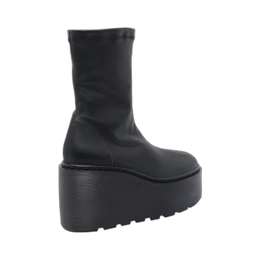 Vic Matie Round-Toe Platform Ankle Boots