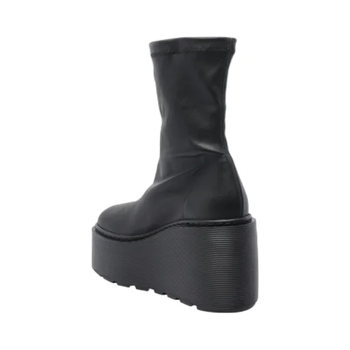 Vic Matie Round-Toe Platform Ankle Boots