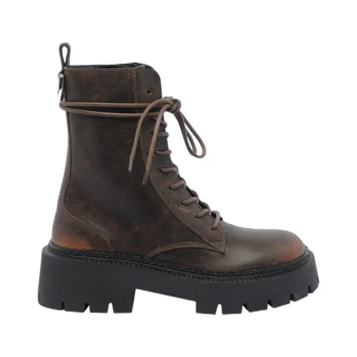 Vic Matie Lace-Up Ankle Saddle Boots