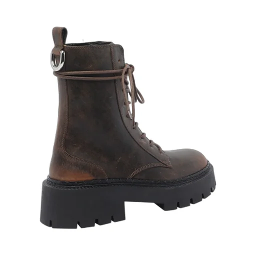 Vic Matie Lace-Up Ankle Saddle Boots