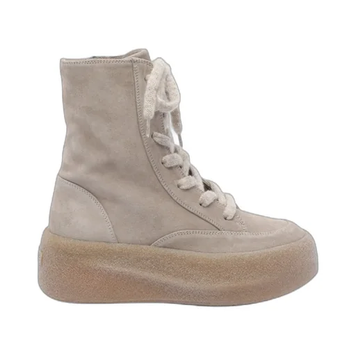 Vic Matie Round-Toe Lace-Up Ankle Boots