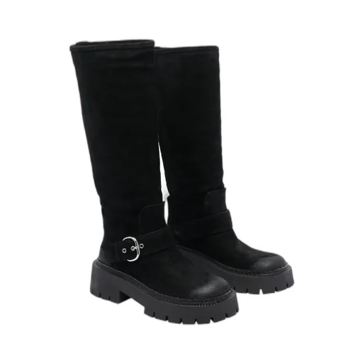 Vic Matie Buckle Detailed Round-Toe Boots