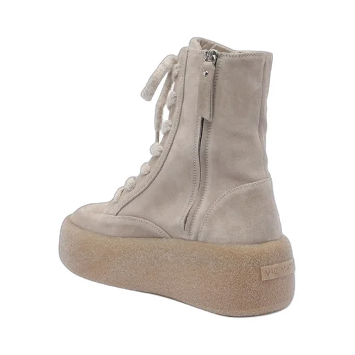 Vic Matie Round-Toe Lace-Up Ankle Boots