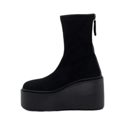 Vic Matie Round-Toe Platform Ankle Boots