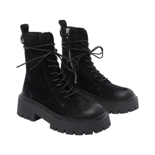 Vic Matie Side Zipped Lace-Up Ankle Boots
