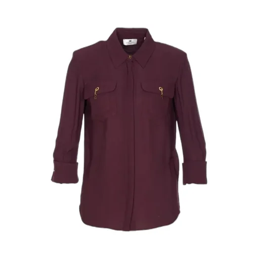 Charm-Detail Pocket Shirt