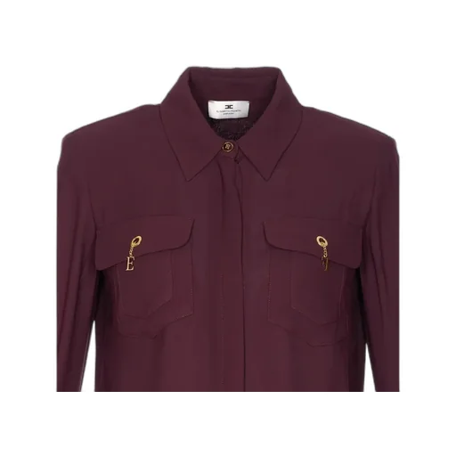 Charm-Detail Pocket Shirt