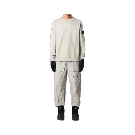 Stone Island Logo Patch Crewneck Sweatshirt