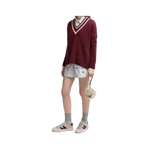 Moncler Padded V-Neck Jumper