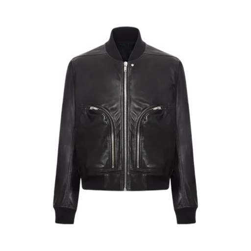 Long Sleeve Leather Jacket