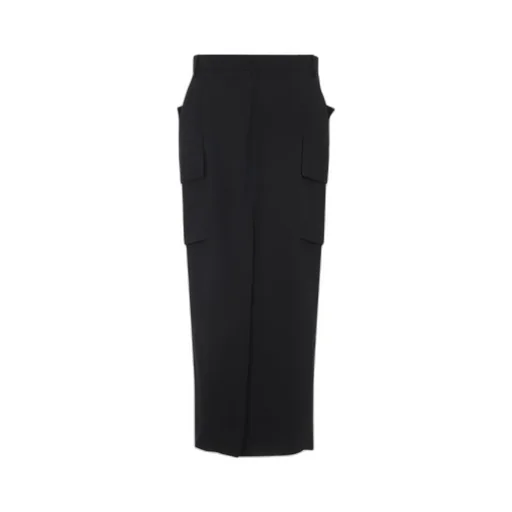 Cargo Pocket Wool Skirt