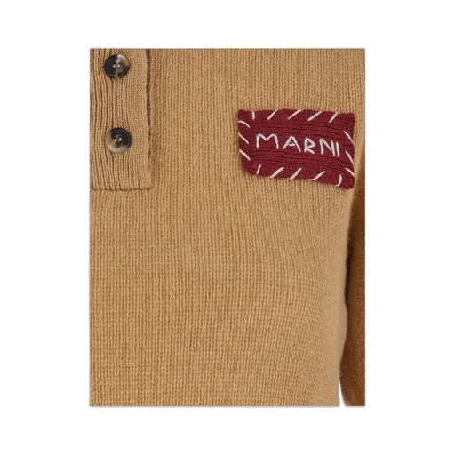 Marni Logo Appliqué Polo Jumper