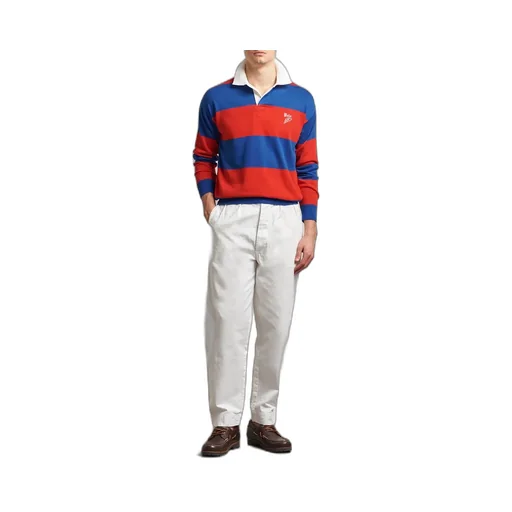 Striped Rugby Polo Shirt