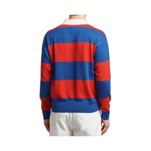 Striped Rugby Polo Shirt