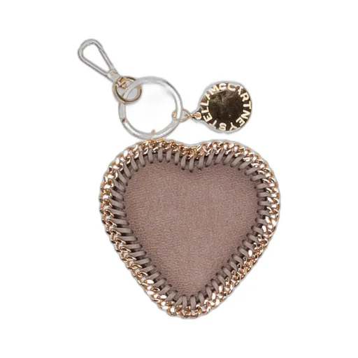 Chain-Trim Heart-Motif Keyring