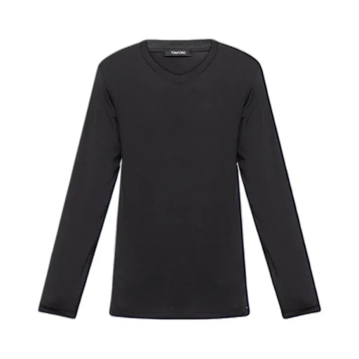 Tom Ford V-Neck Straight Hem T-Shirt