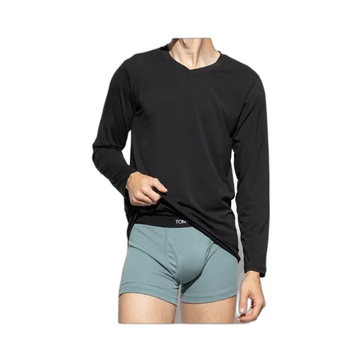 Tom Ford V-Neck Straight Hem T-Shirt