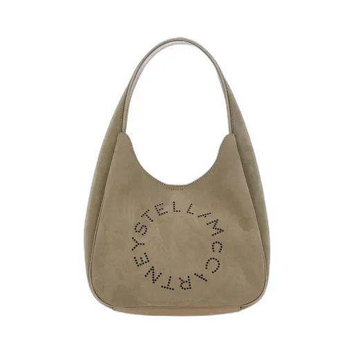 Stella Mccartney Logo Detailed Small Hobo Bag