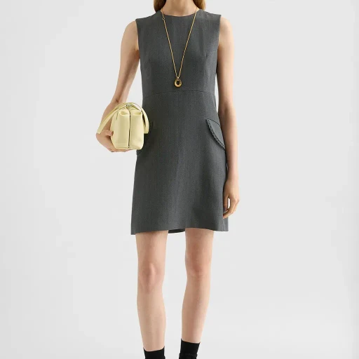 Silk Blend Mini Dress