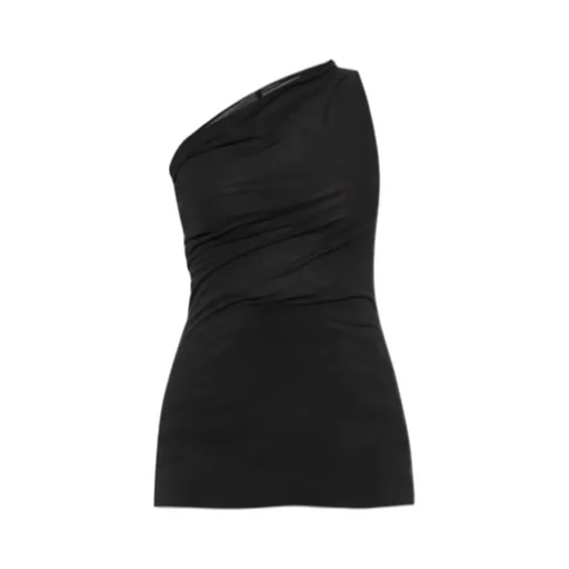 Rick Owens Asymmetrical Cut Sleeveless Top
