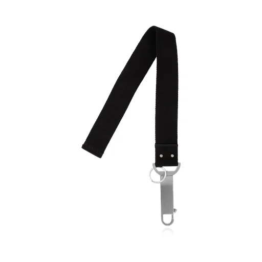 Rick Owens Logo Tape Claw Fastened Keychain