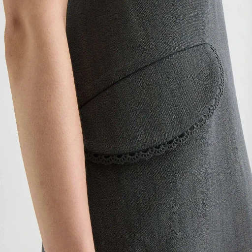 Silk Blend Mini Dress