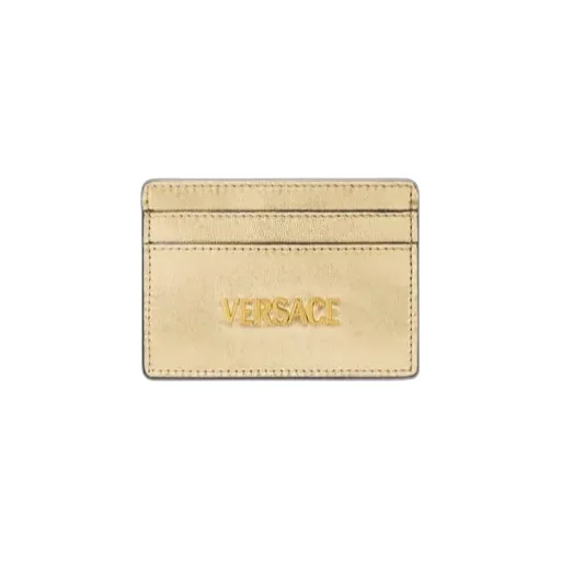 Versace Logo-Lettering Card Holder