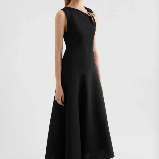 Silk Blend Evening Dress