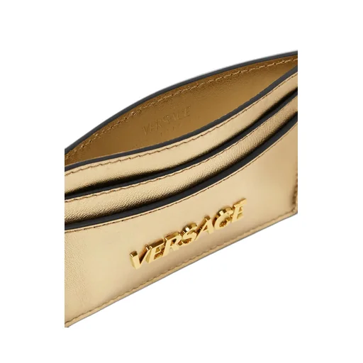 Versace Logo-Lettering Card Holder