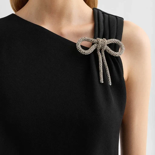 Silk Blend Evening Dress