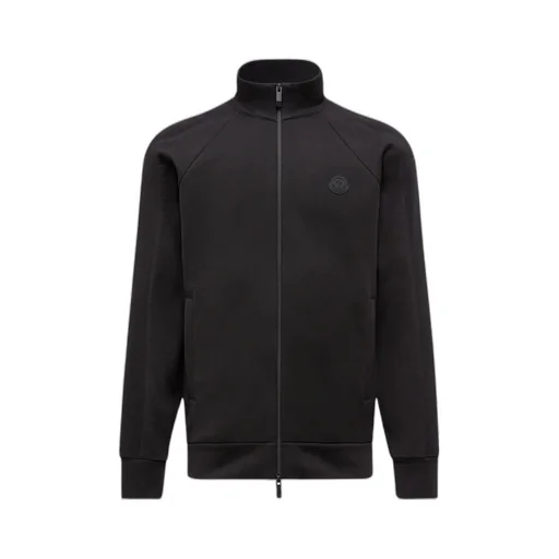 Moncler Logo Patch Zip-Up Sweatshirt